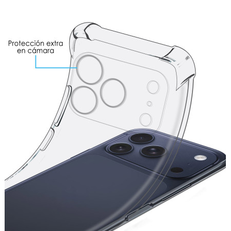 Funda Silicona Antigolpes Transparente para iPhone 18 Pro (6.3)