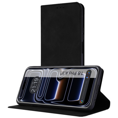 Funda Libro de Polipiel con tarjetero para iPhone 18 Pro (6.3) color Negra