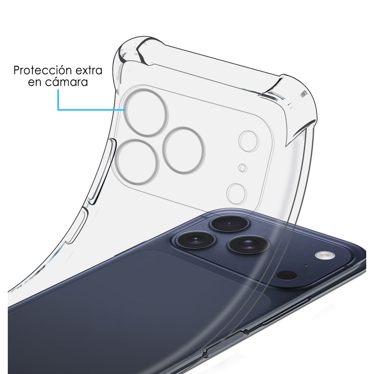Funda Silicona Antigolpes Transparente para...