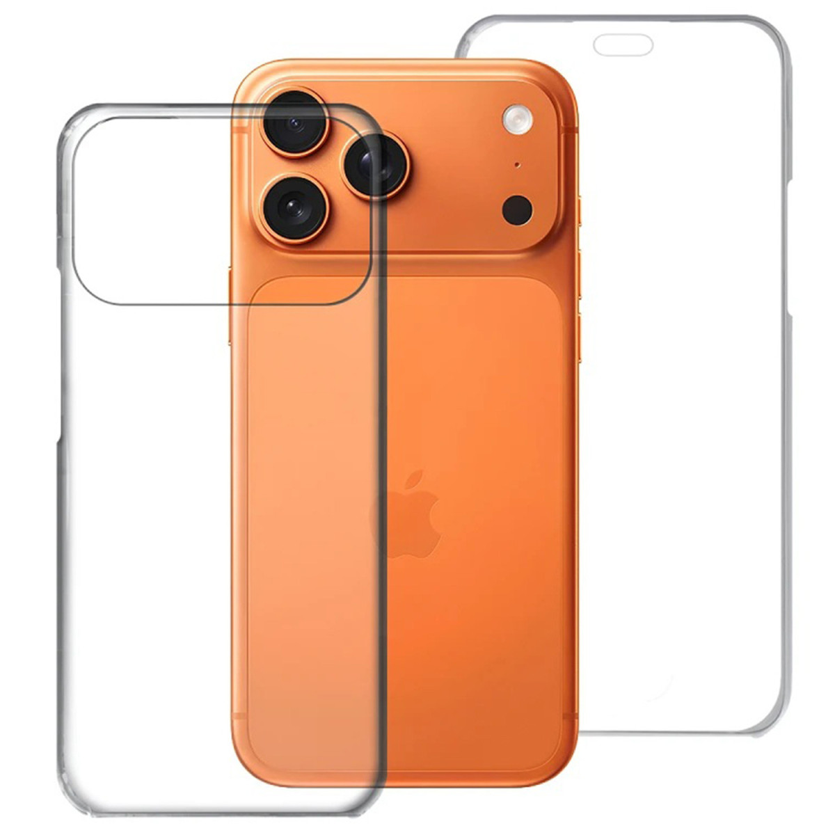 Funda Doble Transparente Pc + Tpu Full Body 360...