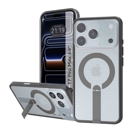 Funda para iPhone 18 Pro Max (6.9) con Disipación de Calor, Soporte Plegable y Anillo Magnético