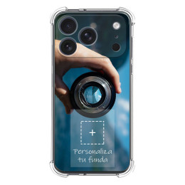 Personaliza tu Funda Silicona AntiGolpes Transparente con tu Fotografía para iPhone 18 Pro Max (6.9) Dibujo Personalizada