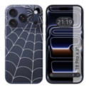 Funda Silicona Transparente para iPhone 18 Pro (6.3) diseño Araña Dibujos