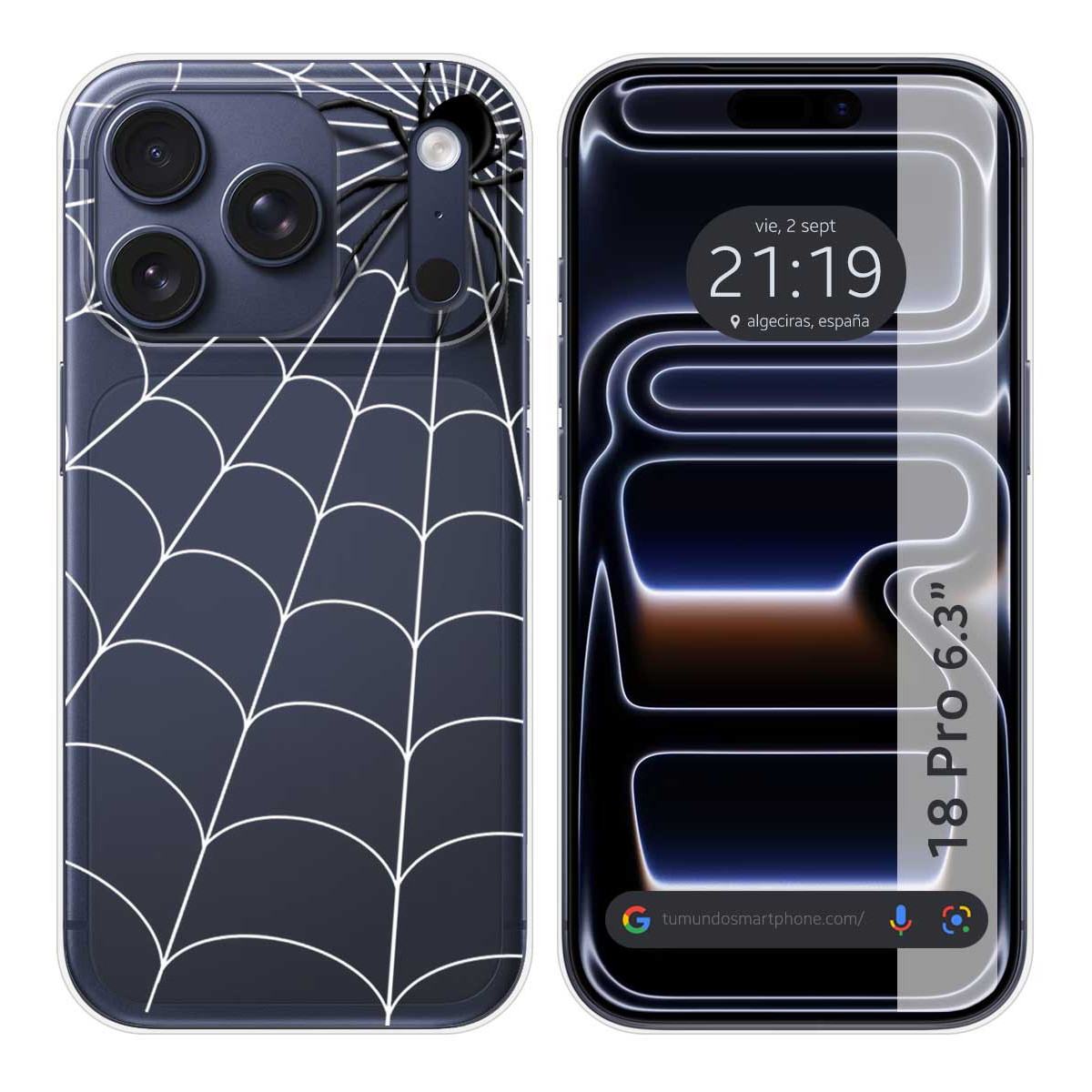 Funda Silicona Transparente para iPhone 18 Pro...