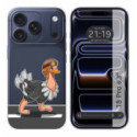 Funda Silicona Transparente para iPhone 18 Pro (6.3) diseño Avestruz Dibujos