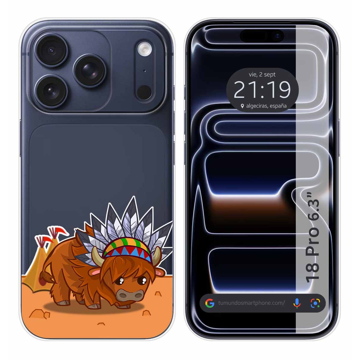 Funda Silicona Transparente para iPhone 18 Pro...
