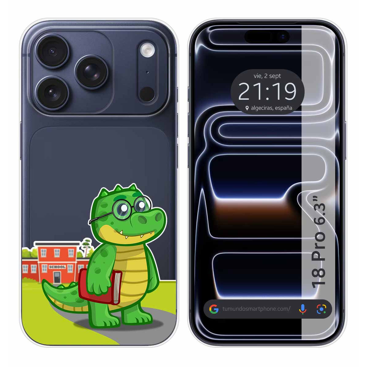 Funda Silicona Transparente para iPhone 18 Pro...