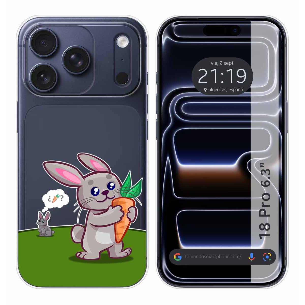 Funda Silicona Transparente para iPhone 18 Pro...