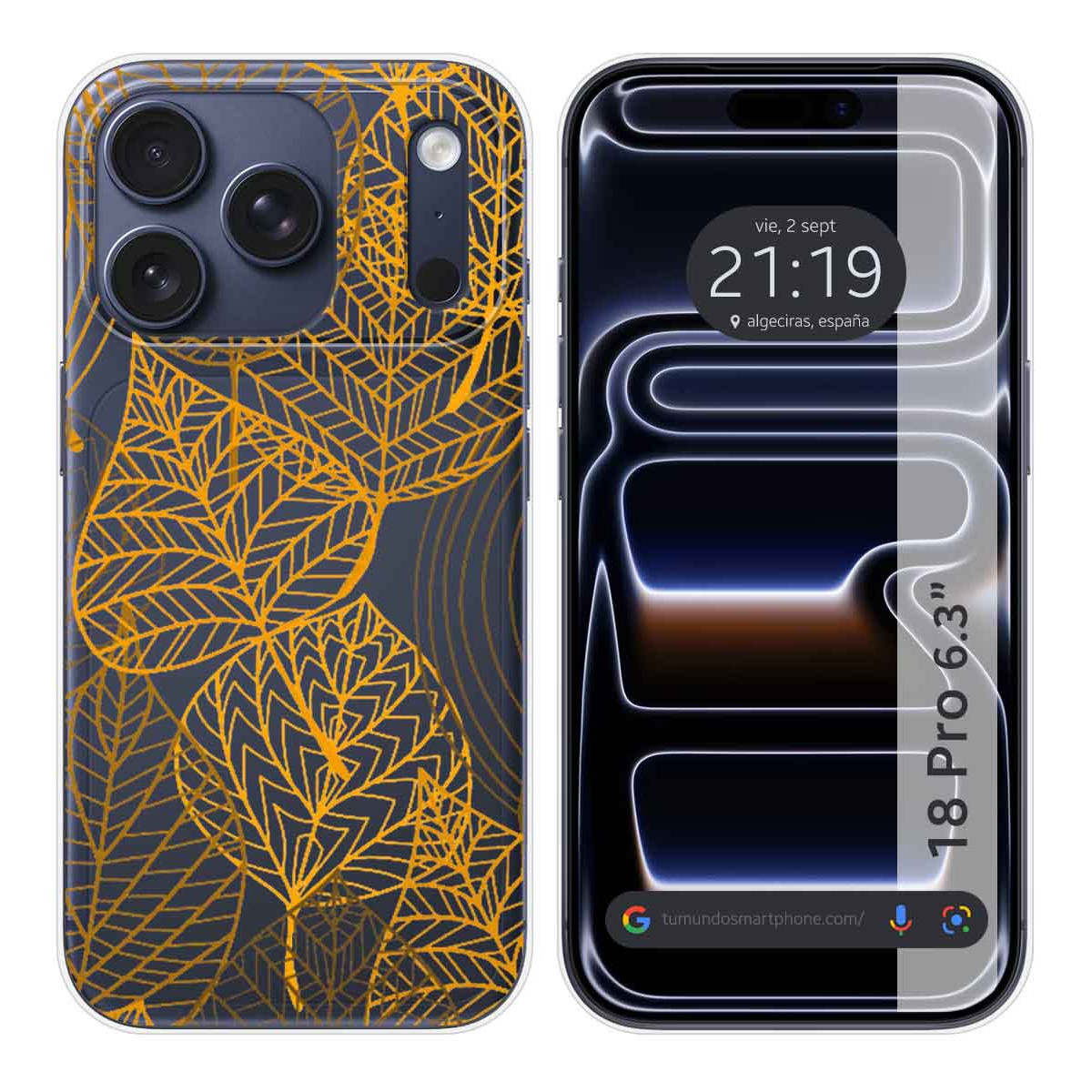 Funda Silicona Transparente para iPhone 18 Pro...