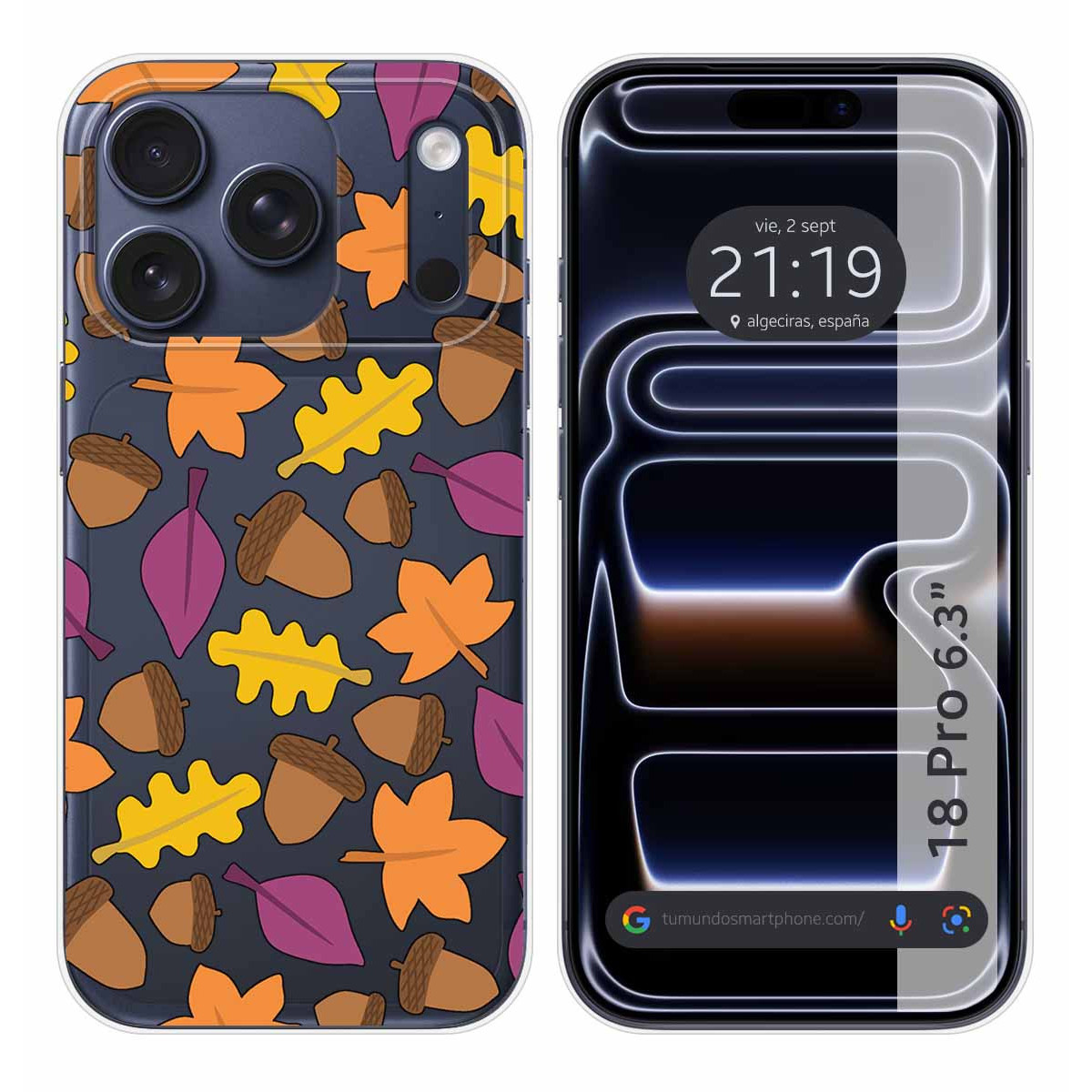 Funda Silicona Transparente para iPhone 18 Pro...
