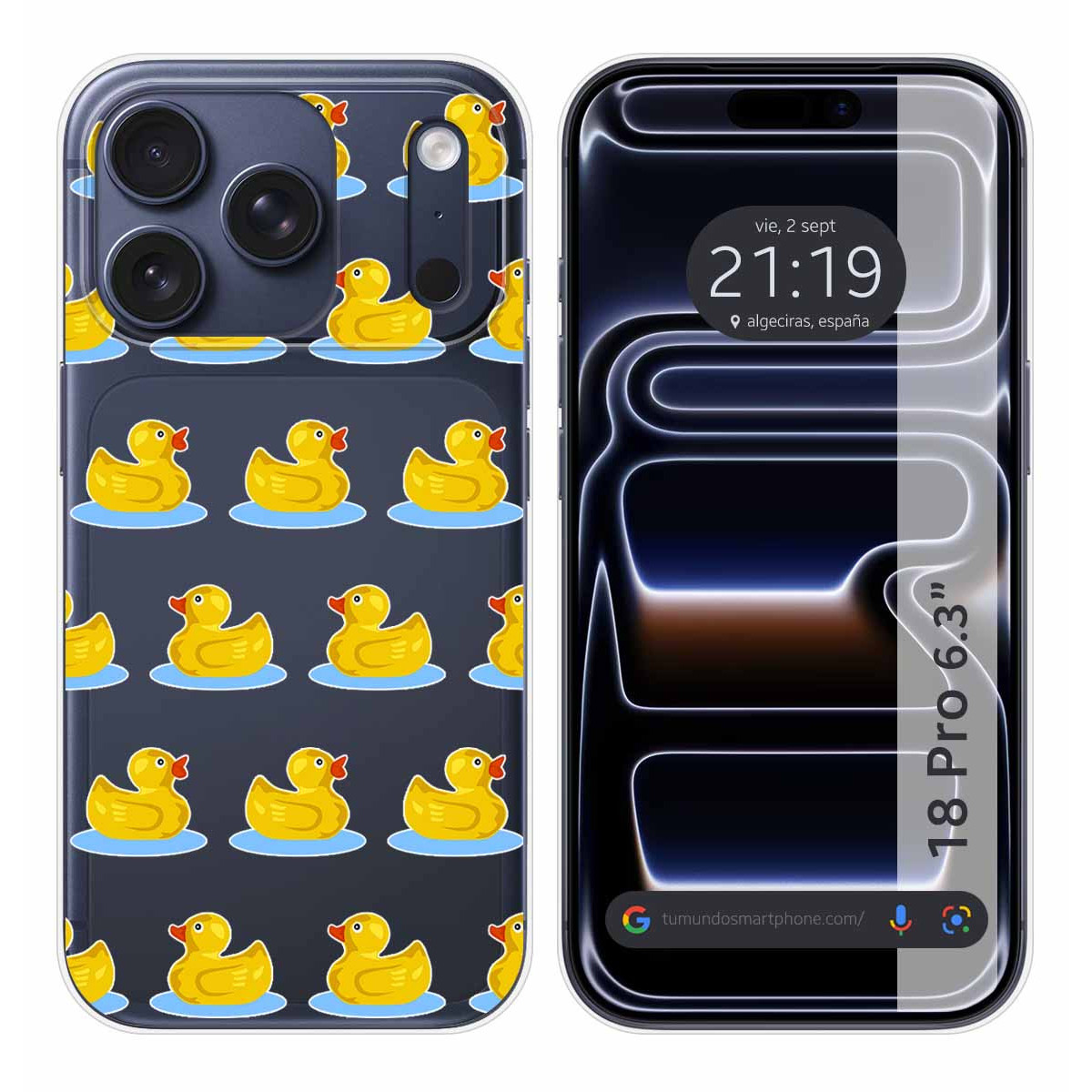 Funda Silicona Transparente para iPhone 18 Pro...