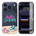 Funda Silicona Transparente para iPhone 18 Pro (6.3) diseño Summer Dibujos
