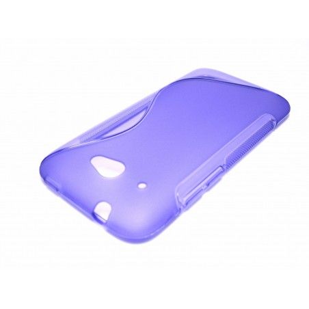 Funda Gel Tpu HTC Desire 601 S Line Color Morada