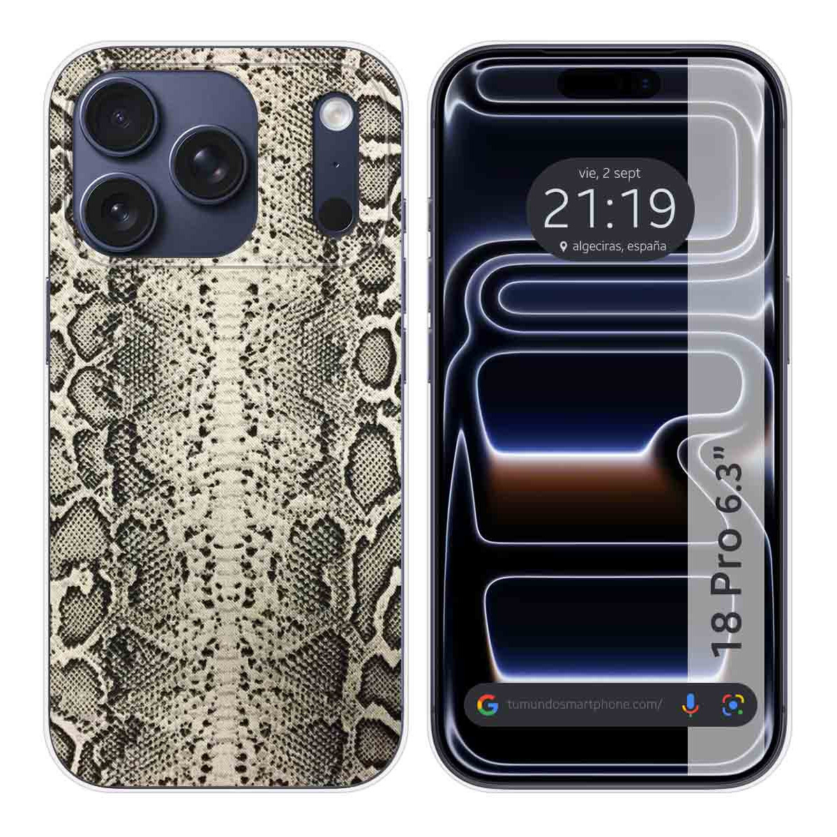 Funda Silicona para iPhone 18 Pro (6.3) diseño Animal 01 Dibujos