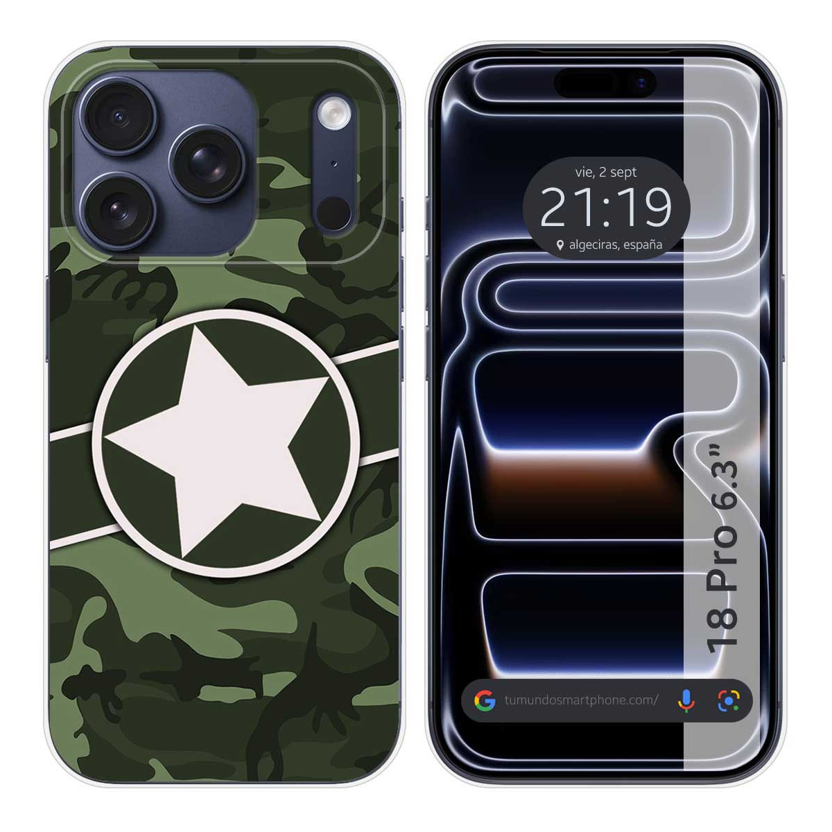 Funda Silicona para iPhone 18 Pro (6.3) diseño...
