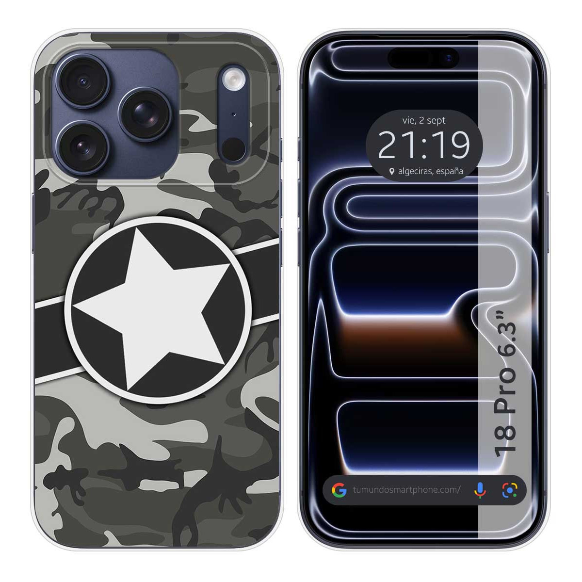 Funda Silicona para iPhone 18 Pro (6.3) diseño...