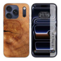 Funda Silicona para iPhone 18 Pro (6.3) diseño Madera 04 Dibujos