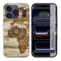 Funda Silicona para iPhone 18 Pro (6.3) diseño Madera 07 Dibujos