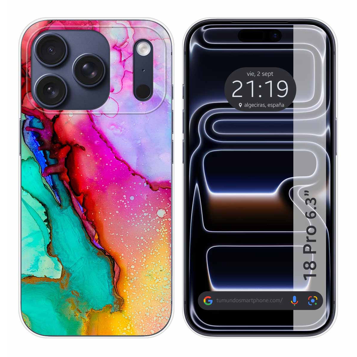 Funda Silicona para iPhone 18 Pro (6.3) diseño...