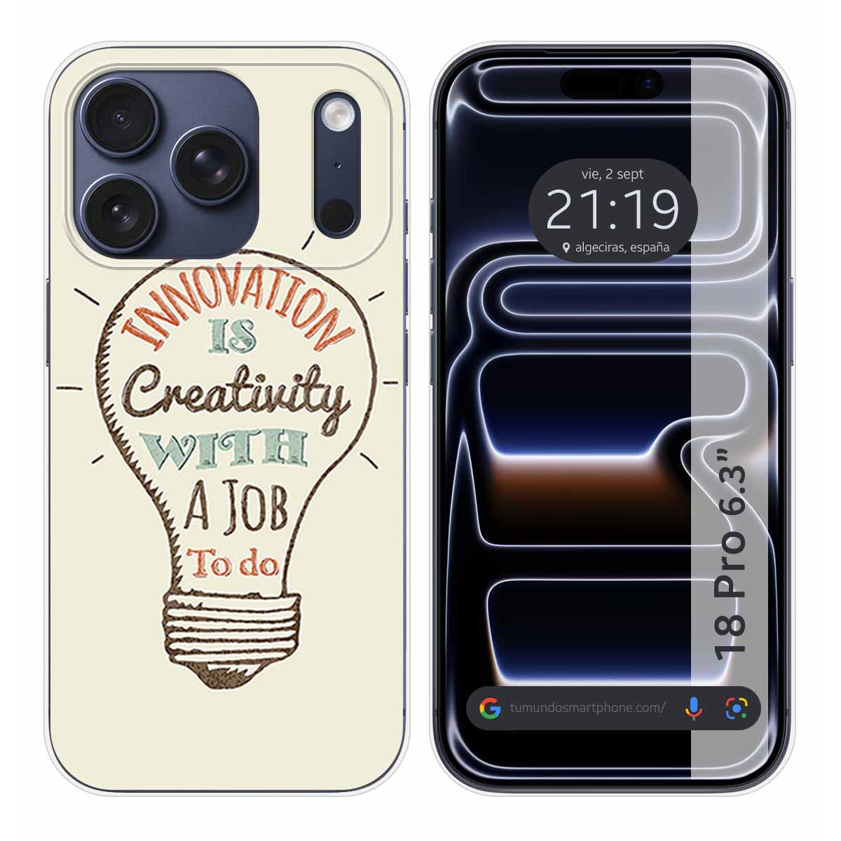 Funda Silicona para iPhone 18 Pro (6.3) diseño...