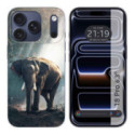 Funda Silicona para iPhone 18 Pro (6.3) diseño Elefante Dibujos