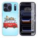 Funda Silicona para iPhone 18 Pro (6.3) diseño Furgoneta Dibujos
