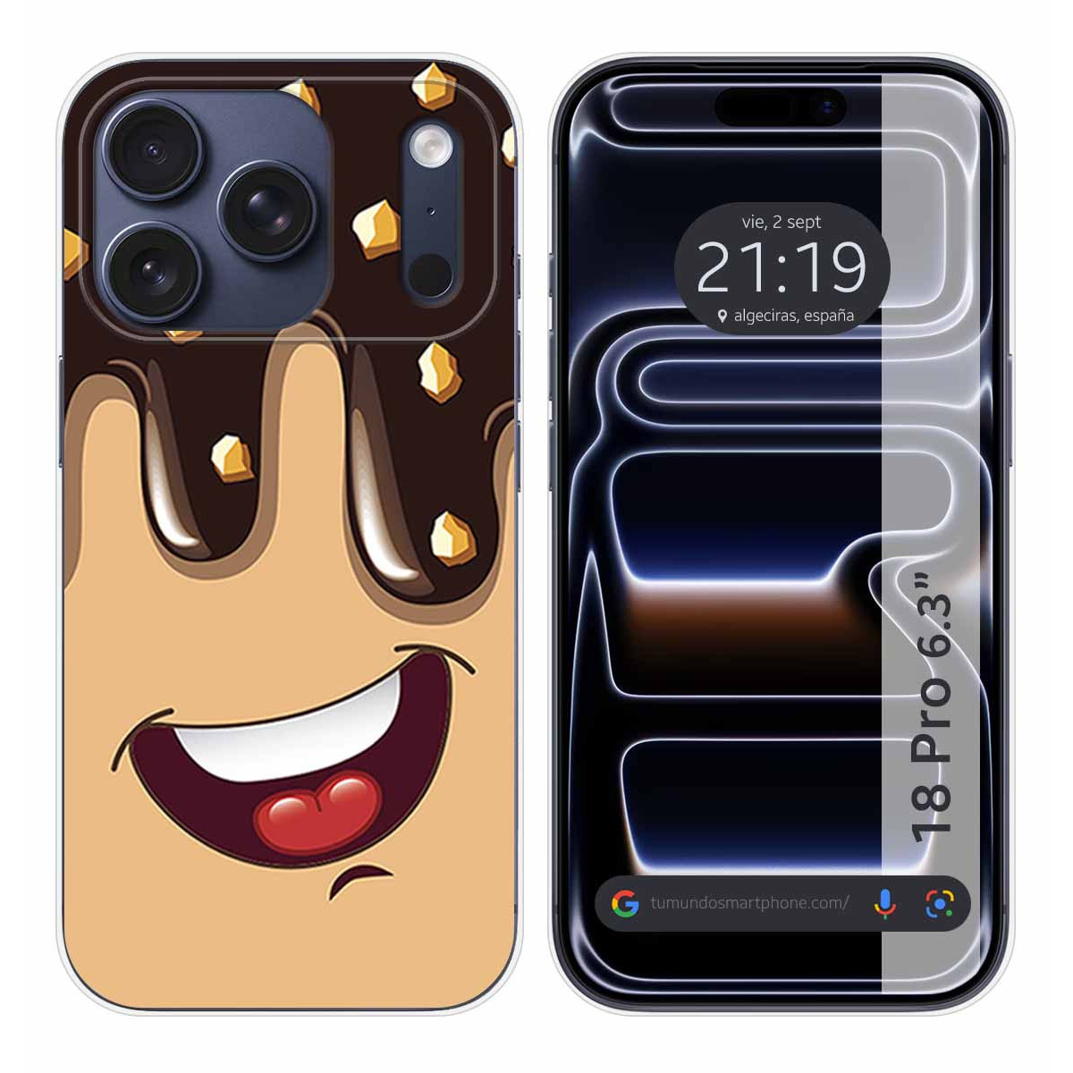 Funda Silicona para iPhone 18 Pro (6.3) diseño...