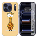 Funda Silicona para iPhone 18 Pro (6.3) diseño Jirafa Dibujos