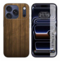Funda Silicona para iPhone 18 Pro (6.3) diseño Madera Dibujos