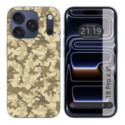 Funda Silicona para iPhone 18 Pro (6.3) diseño Sand Camuflaje Dibujos