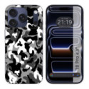 Funda Silicona para iPhone 18 Pro (6.3) diseño Snow Camuflaje Dibujos