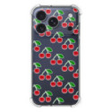 Funda Silicona Antigolpes para iPhone 18 Pro (6.3) diseño Cerezas Dibujos