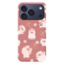 Funda Silicona Líquida Rosa para iPhone 18 Pro (6.3) diseño Cerdos Dibujos