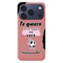 Funda Silicona Líquida Rosa para iPhone 18 Pro (6.3) diseño Vaca Dibujos