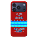 Funda Silicona Líquida Roja para iPhone 18 Pro (6.3) diseño Agua Dibujos