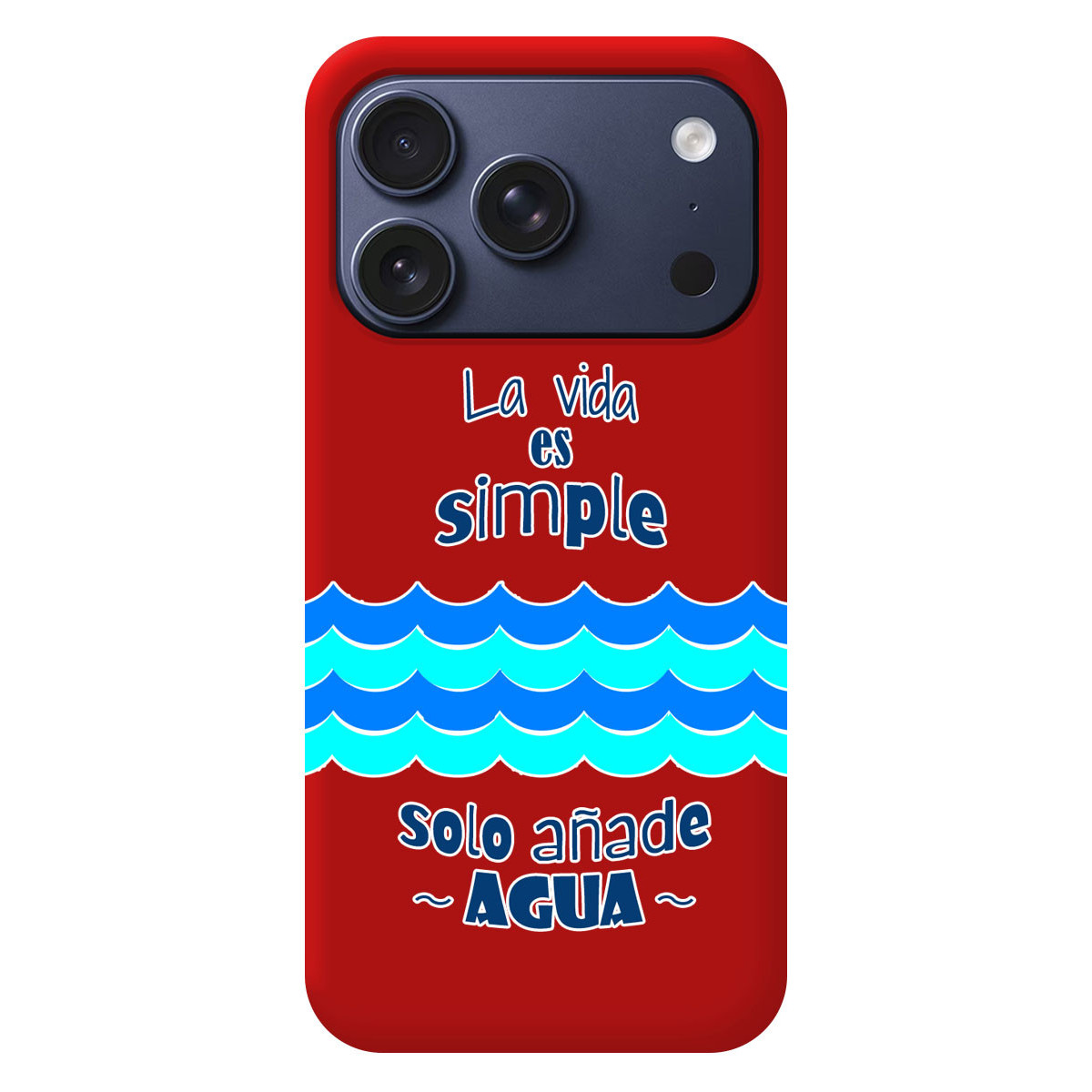 Funda Silicona Líquida Roja para iPhone 18 Pro...