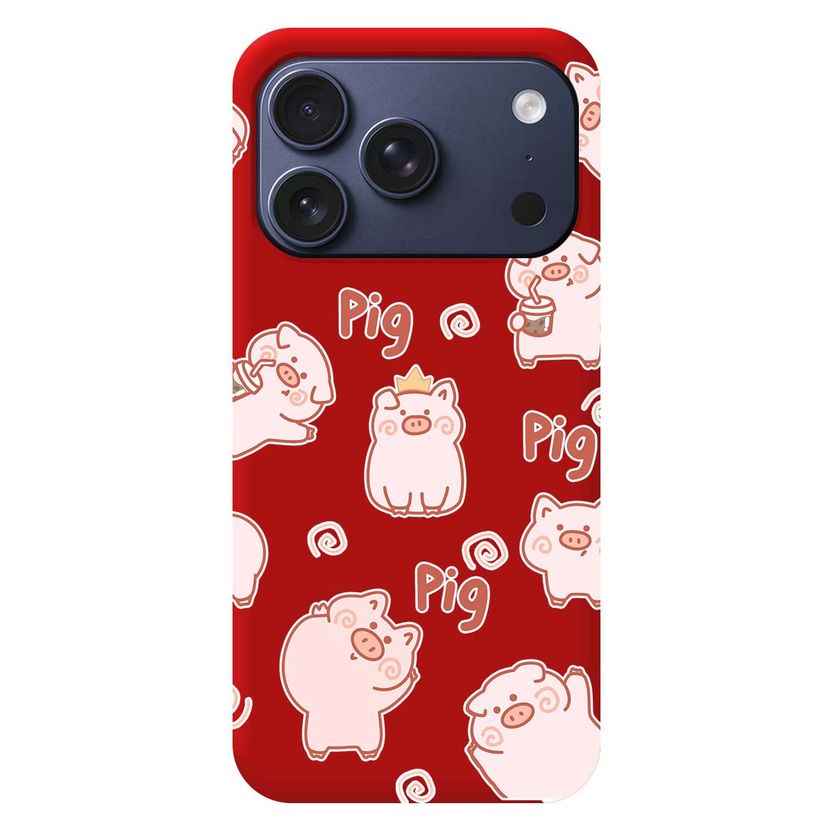 Funda Silicona Líquida Roja para iPhone 18 Pro...