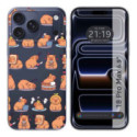 Funda Silicona Transparente para iPhone 18 Pro Max (6.9) diseño Capibara 01 Dibujos