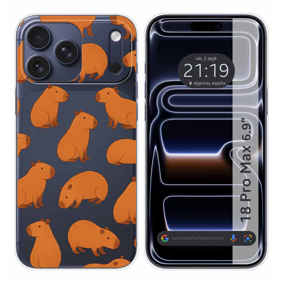 Funda Silicona Transparente para iPhone 18 Pro...