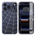 Funda Silicona Transparente para iPhone 18 Pro Max (6.9) diseño Araña Dibujos