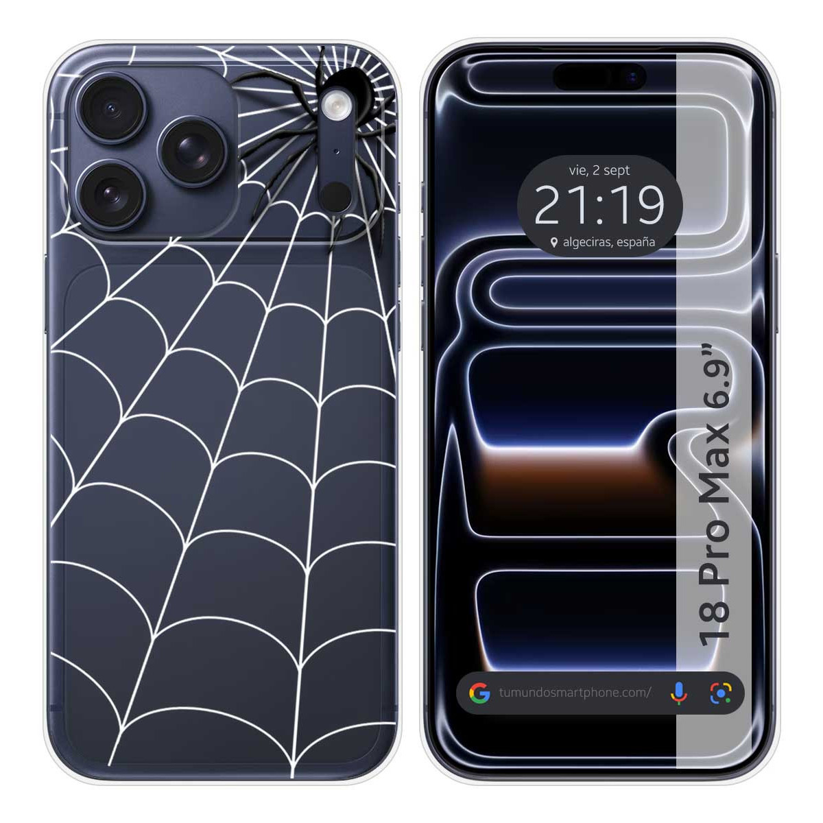 Funda Silicona Transparente para iPhone 18 Pro...