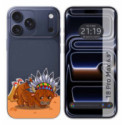 Funda Silicona Transparente para iPhone 18 Pro Max (6.9) diseño Bufalo Dibujos