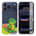 Funda Silicona Transparente para iPhone 18 Pro Max (6.9) diseño Coco Dibujos