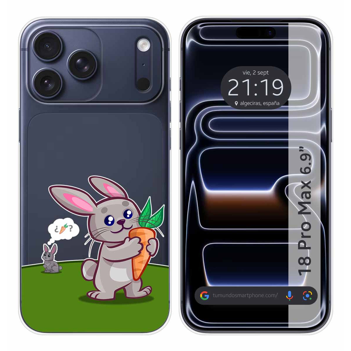 Funda Silicona Transparente para iPhone 18 Pro...
