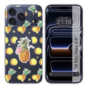 Funda Silicona Transparente para iPhone 18 Pro Max (6.9) diseño Piña Dibujos
