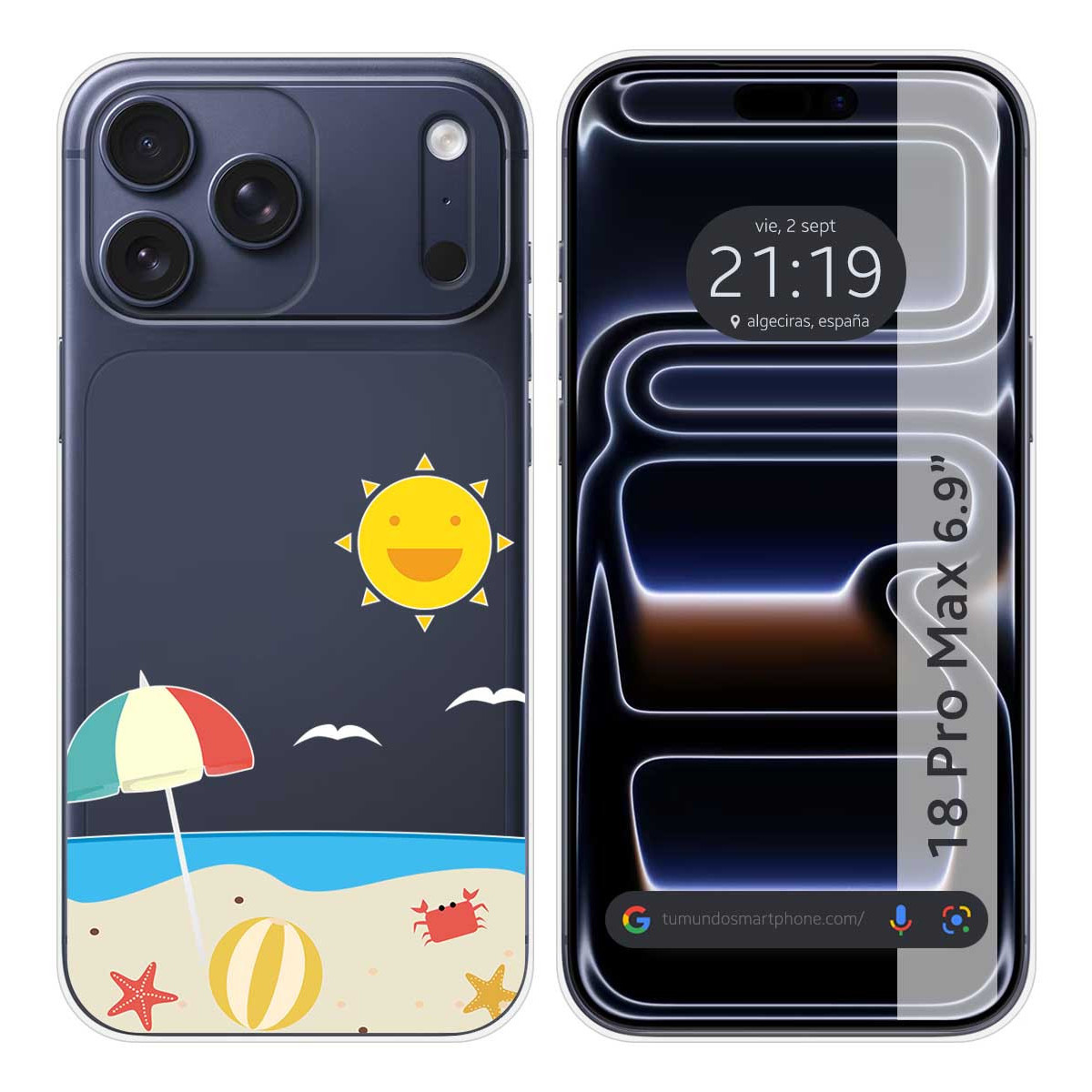 Funda Silicona Transparente para iPhone 18 Pro...