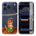 Funda Silicona Transparente para iPhone 18 Pro Max (6.9) diseño Suricata Dibujos