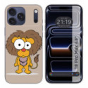 Funda Silicona para iPhone 18 Pro Max (6.9) diseño Leon Dibujos