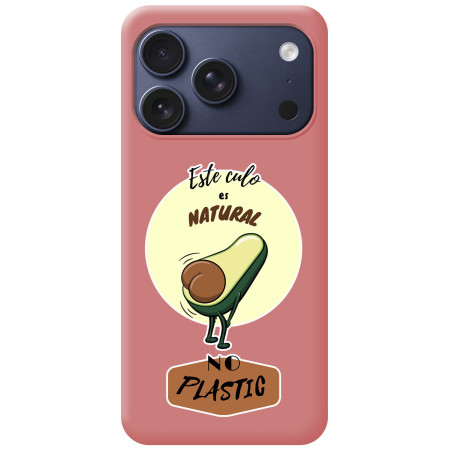 Funda Silicona Líquida Rosa para iPhone 18 Pro Max (6.9) diseño Culo Natural Dibujos