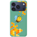 Funda Silicona Líquida Verde para iPhone 18 Pro Max (6.9) diseño Abeja Dibujos